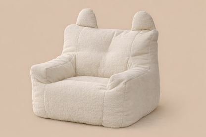 Pouf enfant beige