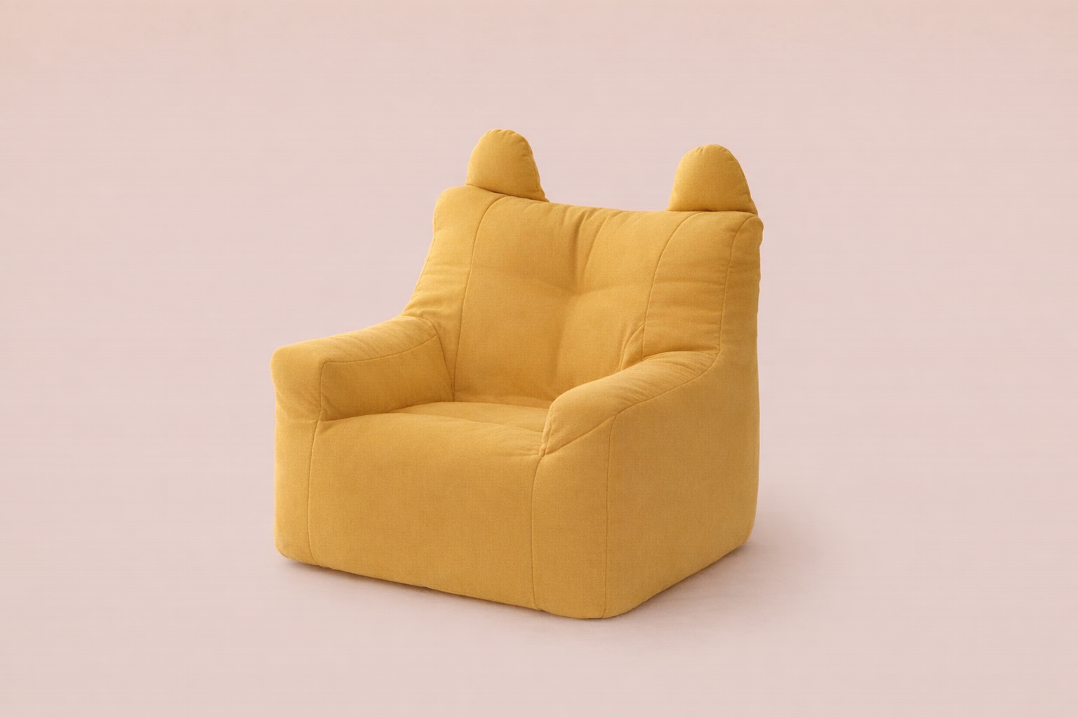 Pouf enfant jaune