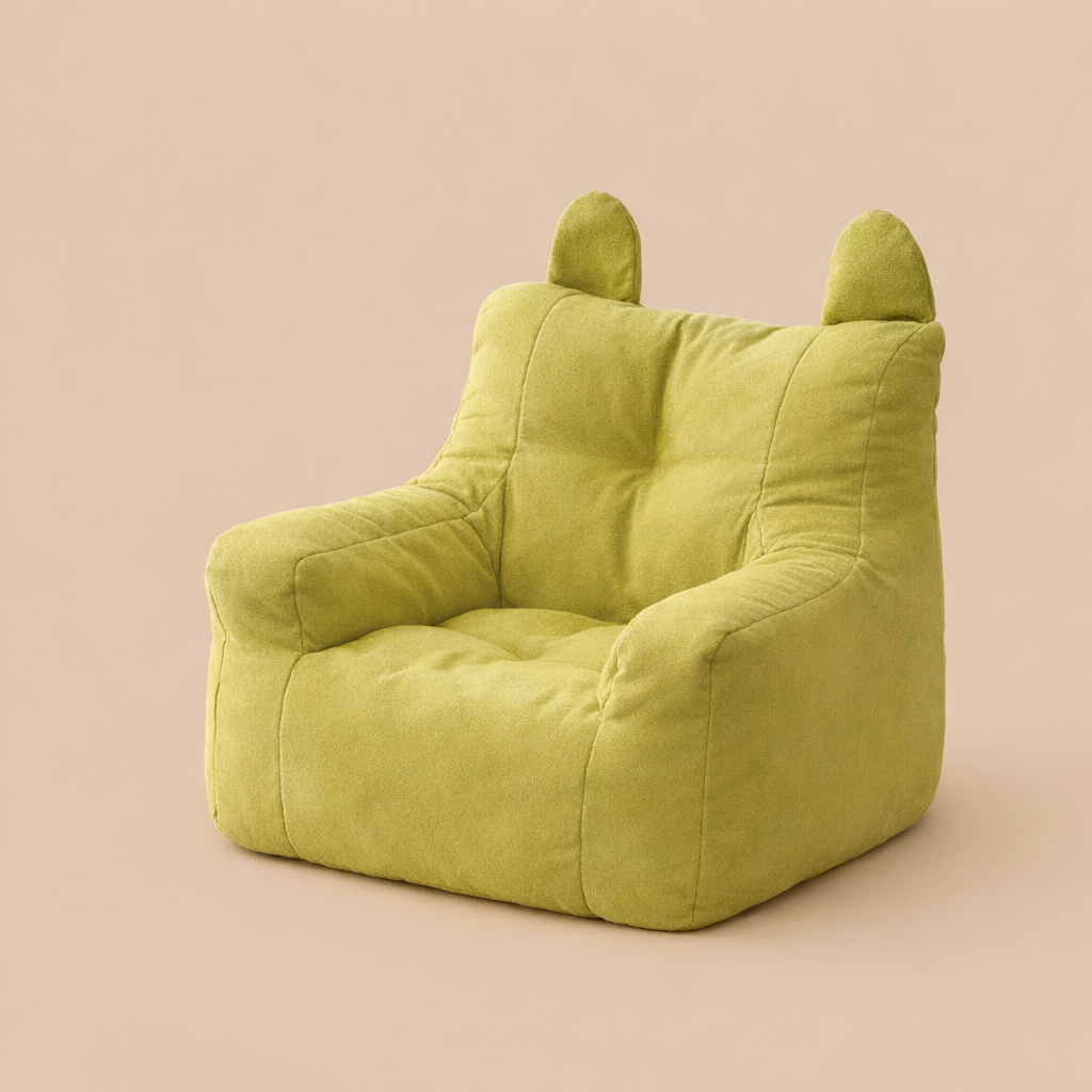 Pouf enfant vert