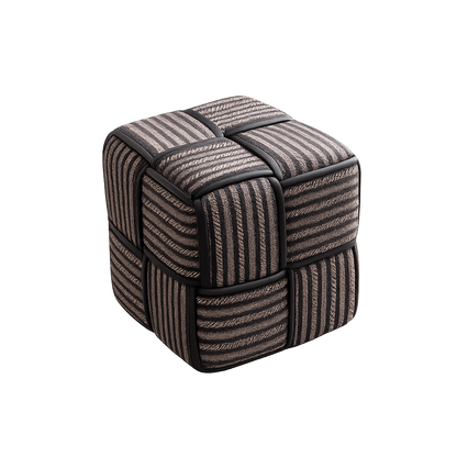 Pouf tabouret tisse repose pieds canyon