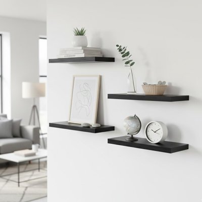 Etagere bois noir decoration