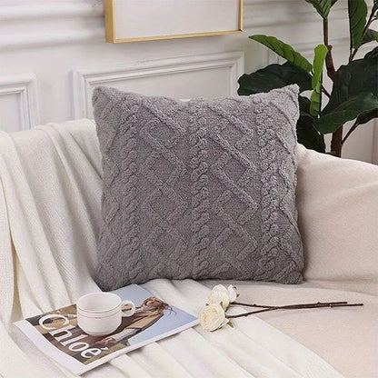 Housse coussin gris