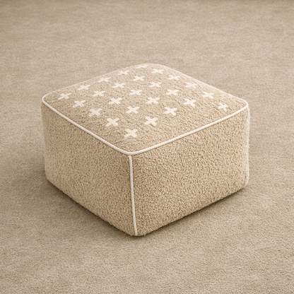 pouf tabouret the au lait