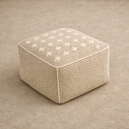 pouf tabouret the au lait